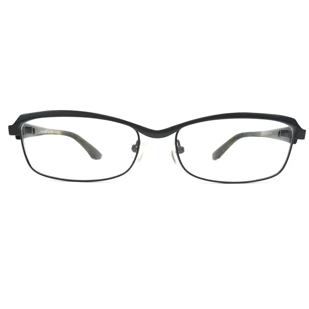 Iyoko-Inyake Eyeglasses Frames IY281 COL.32 Black Rectangular Half Rim 54-16-138